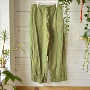 Ecolution Hemp Pants Green Wide Leg Romania Relaxed / M Forestcore Vacation